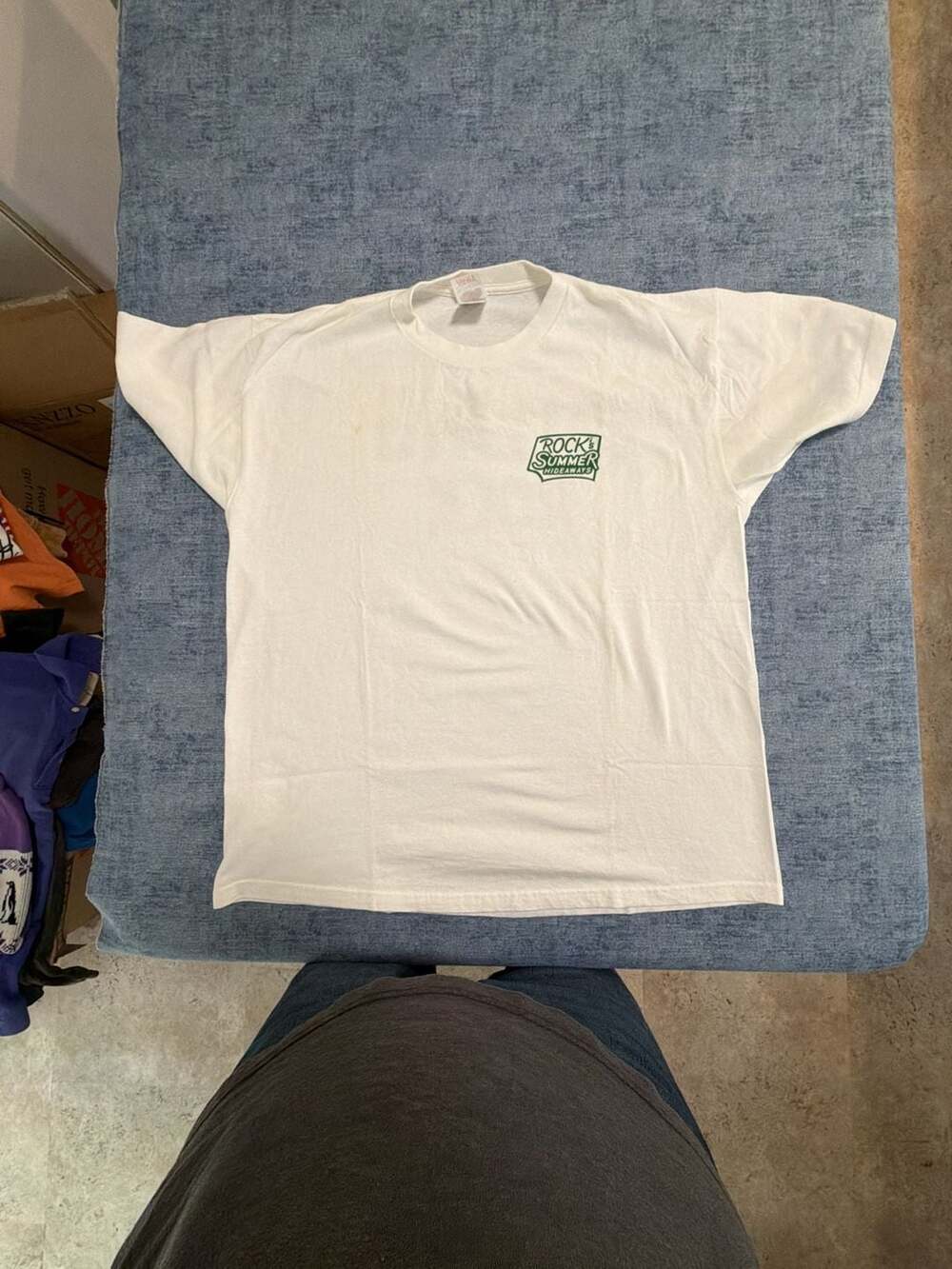 Fruit of the Loom Rolling Rock T-Shirt XL White Cotton